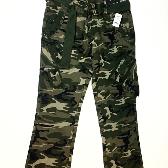 Royal Premium Denim Slim Straight Camo Cargo Pants - Picture 7 of 8